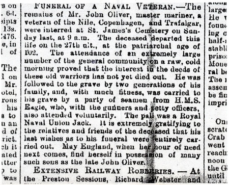 Funeral of a Naval Veteran