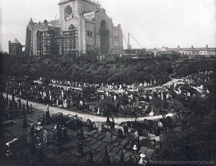St James' Cemetery & Cathedral Under Construction, 1936 - 1936-st-james-cemetery.jpg