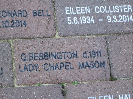 George Bebbington Commemorated on Brick People's Path