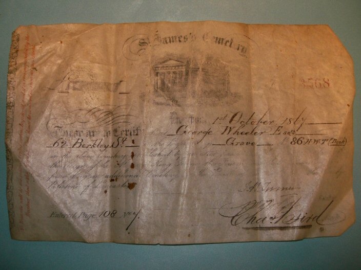 Plot certificate 1867